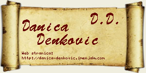 Danica Denković vizit kartica